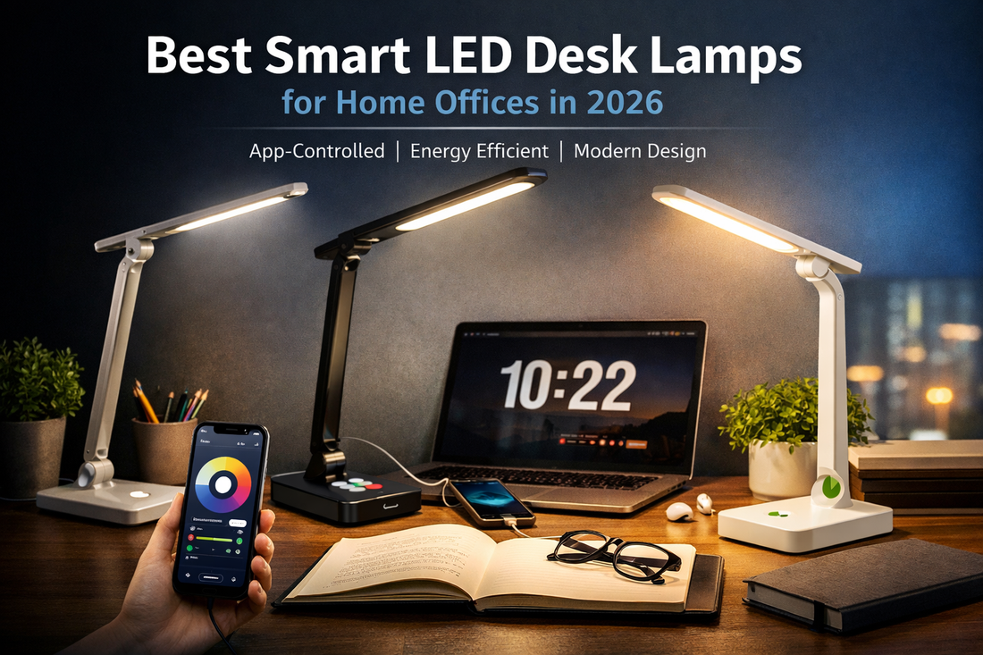 Best Smart LED Desk Lamps for Home Offices in 2026 (App-Controlled & Energy Efficient)
